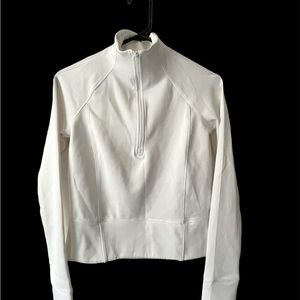 COPY - LAYERS white long sleeve work out top/sweat shirt size S